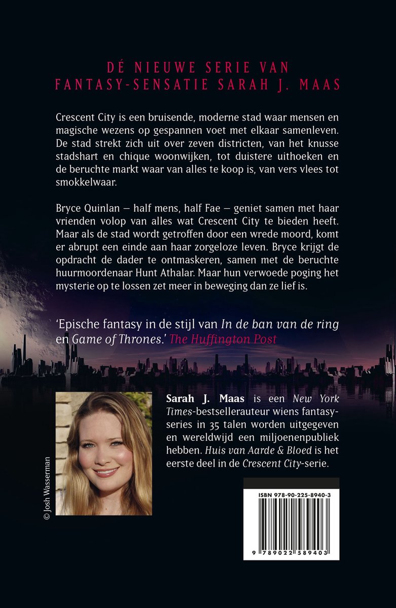 Crescent City 1 - Huis van aarde & bloed - back cover