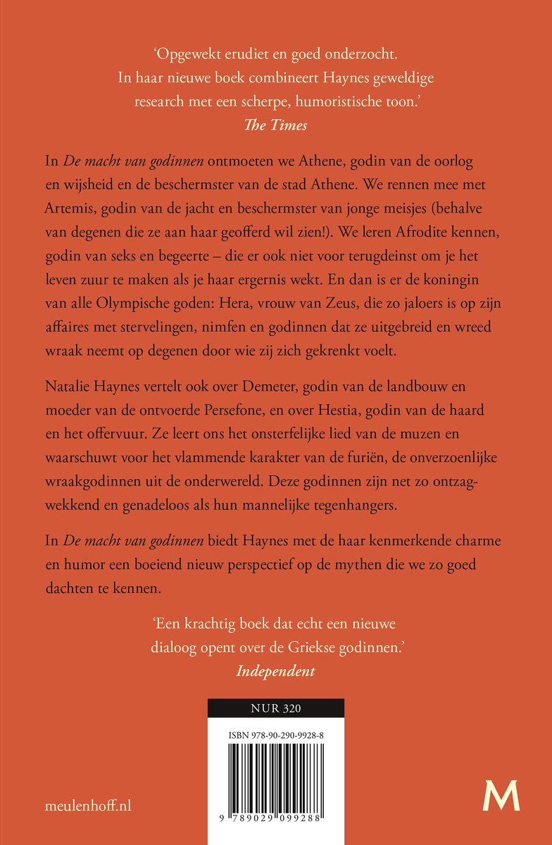De macht van godinnen - back cover
