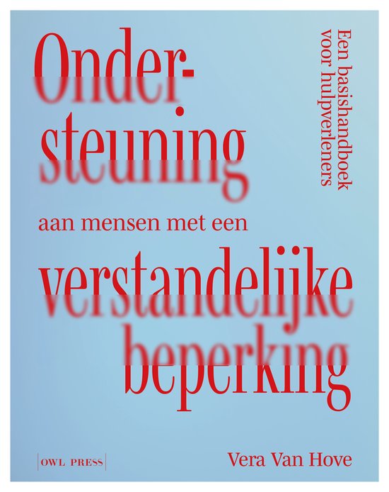 Ondersteuning aan mensen met een verstandelijke beperking - cover