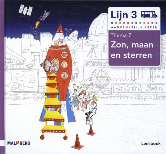 Lijn 3 Thema 7 zon maan en sterren Leesboek - cover
