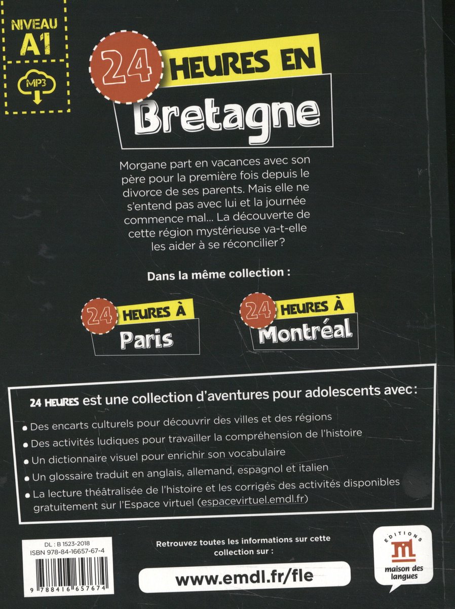 24 heures en Bretagne + MP3 A1 - back cover