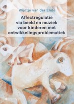 Boekomslag 'Affectregulatie via beeld en muziek voor kinderen met ontwikkelingsproblematiek' met pastelkleurige tekening van konijnen.