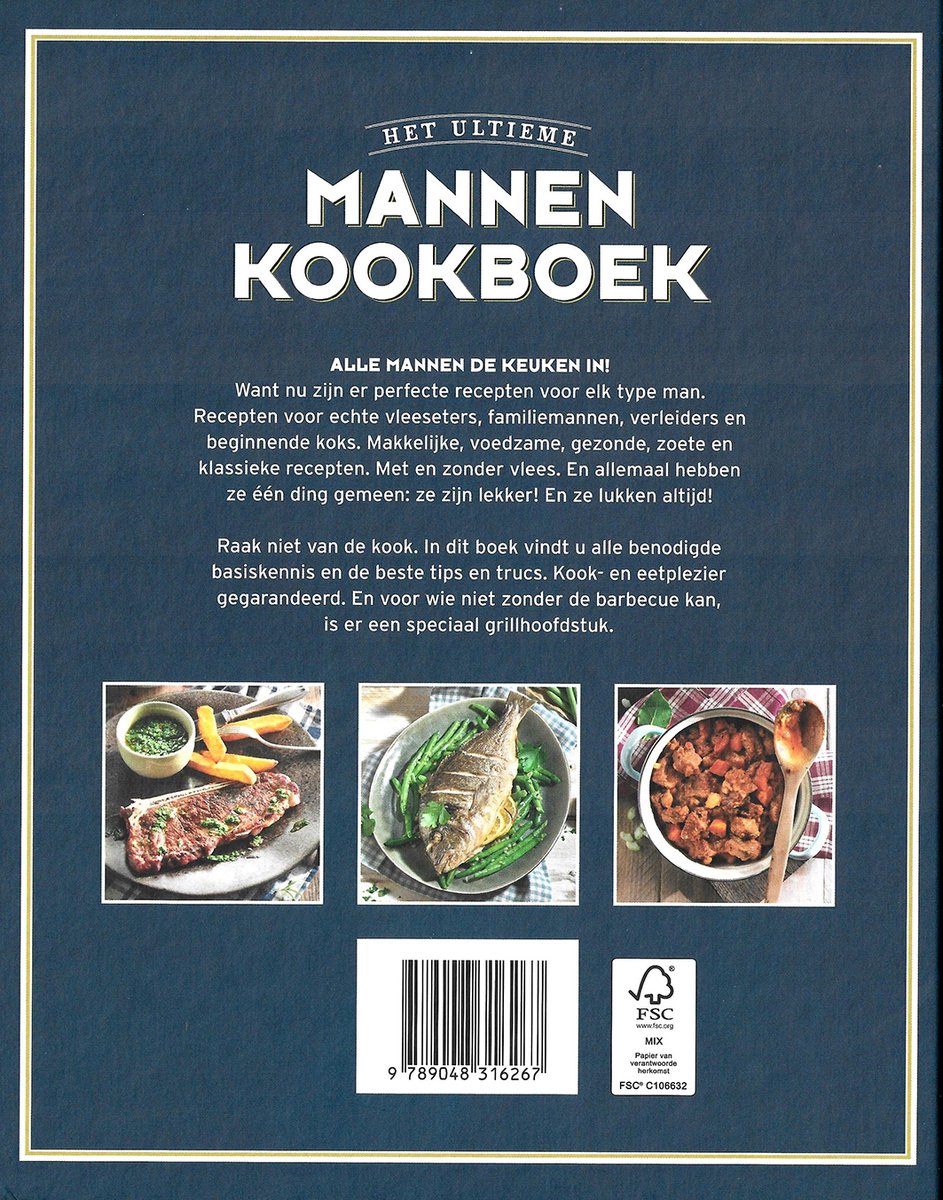 Het ultieme mannenkookboek - back cover