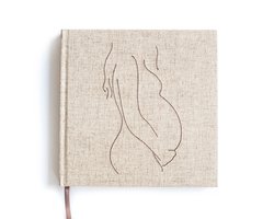 Leukigheidjes - Zwangerschapsdagboek - Negen maanden dagboek - linnen cover - stiksel