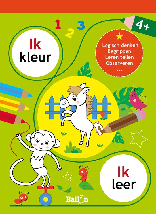 Ik kleur ik leer 1 - Ik kleur ik leer 4+ - cover