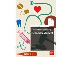 Sdu wettenverzameling - Gezondheidsrecht 2023-2024