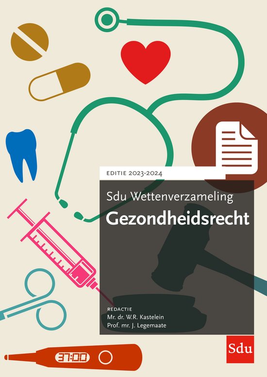 Sdu wettenverzameling - Gezondheidsrecht 2023-2024 - cover