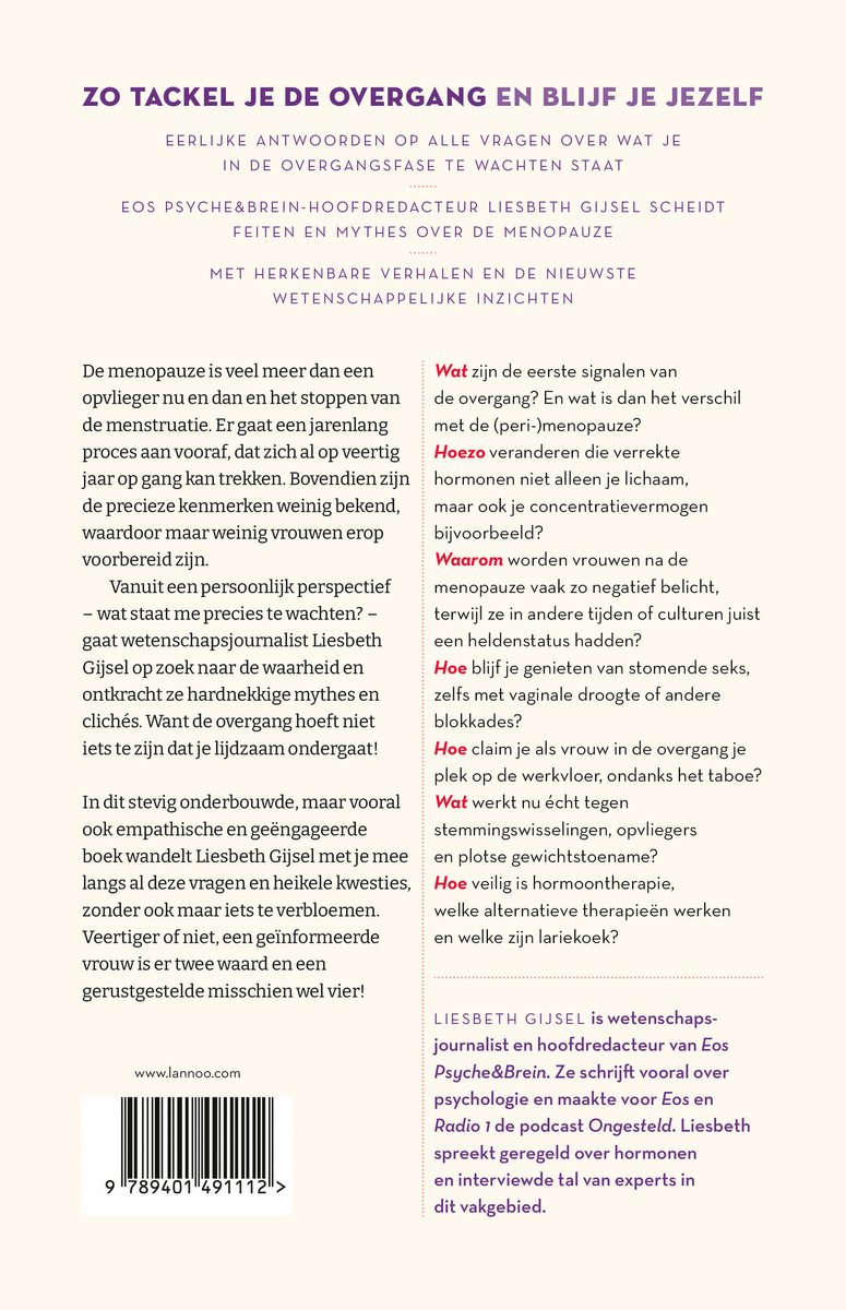 Fuck de menopauze - back cover