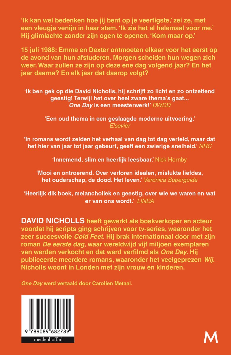 One Day - back cover