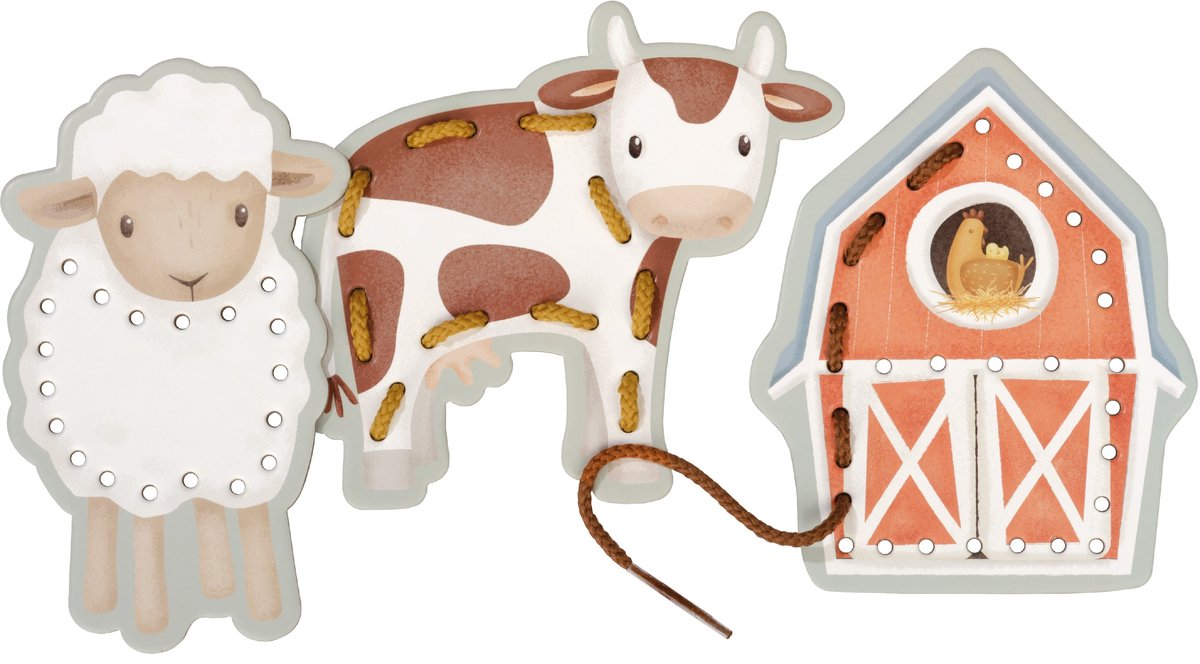 Little Dutch - Rijgkaarten - Little Farm — afbeelding 8