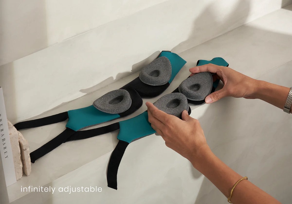 Manta WEIGHTED Sleep Mask - Verzwaard slaapmasker – 100% verduisterend – Geen druk op ogen – Zacht & ademend – Volledig verstelbaar – Voor diepe ontspanning en betere slaap - Geschikt voor zijslapers — afbeelding 17