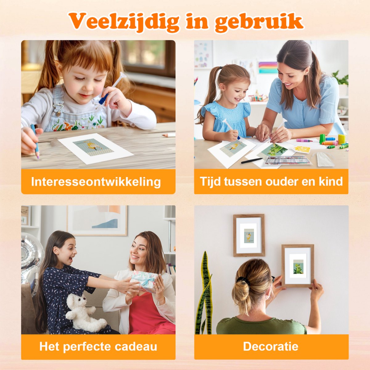 Rubye® Mini Diamond Paintings - 2 stuks - Volwassenen - Diamond Painting Kinderen - Set - Mojito & Pina Colada - 15x20cm — afbeelding 5
