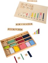 Small Foot - Houten Leerbox met Rekenstaven en Rekenblokjes Set