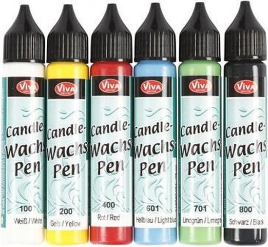 CC Viva Decor Kaarsversierpen Set 6x25 ml