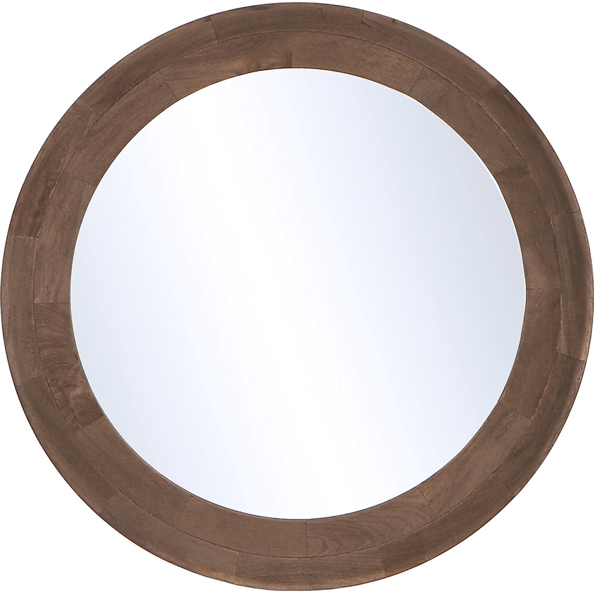 by Mooss - Spiegel - Umber - Hout - Mat - Donkerbruin - Rond - Ã˜ 68 cm
