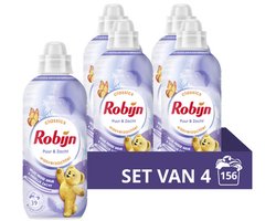 Robijn Classics Wasverzachter - Puur & Zacht - 4 x 39 wasbeurten - Voordeelverpakking