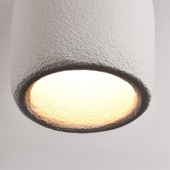 LumenXL - Suspension Wabi Sabi Hikari - Effet pierre Ø31 cm - Wit - E27