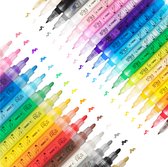 Marqueurs de peinture - Acryliques - stylos Acryl - Happy Stones - 35 pièces - 20 couleurs - 2 tailles