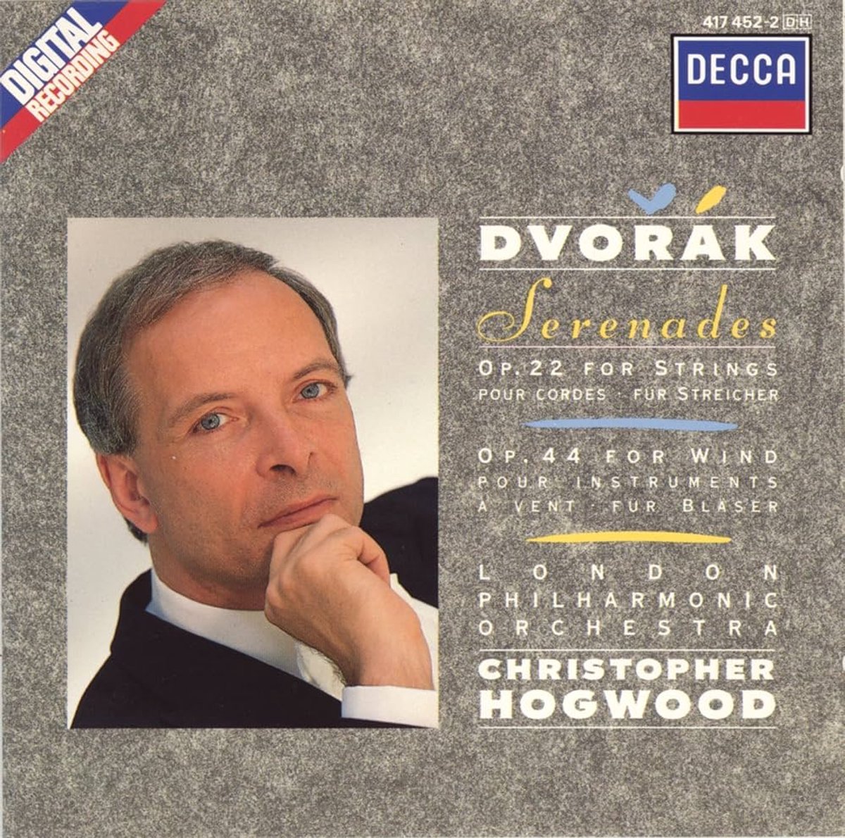 ANTONÍN DVOŘÁK - LONDON PHILHARMONIC ORCHESTRA, CHRISTOPHER HOGWOOD - Serenades Op. 22 & 44 (CD)