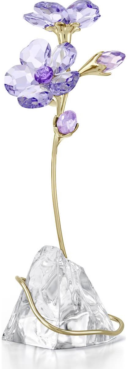 Swarovski beeldje Florere Rozanne 5693143 | bloem decoratie voor interieur | paars kristal bloemcreatie, elegante stijl