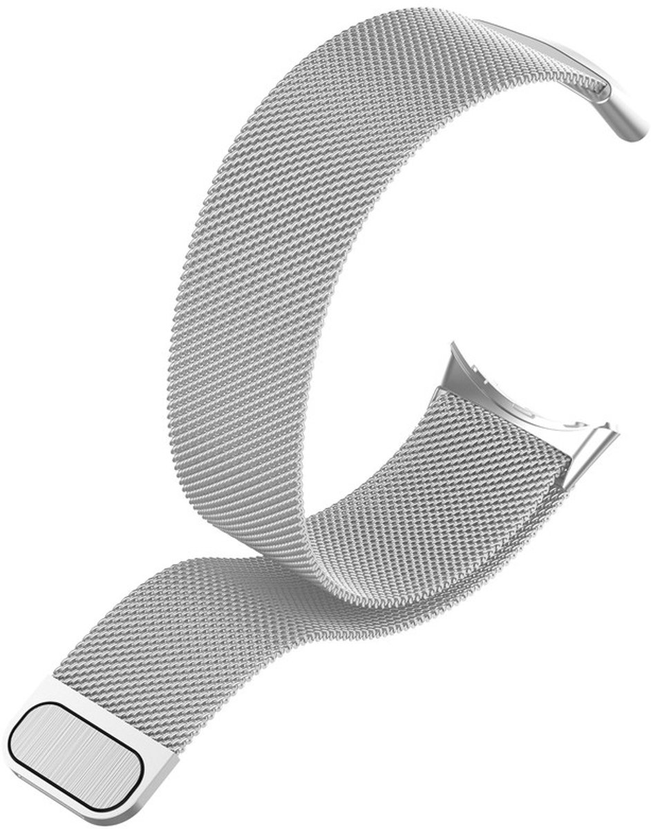 Milanees bandje - geschikt voor Google Pixel Watch 3 (45 mm) en Pixel Watch 4 (45mm) - zilver