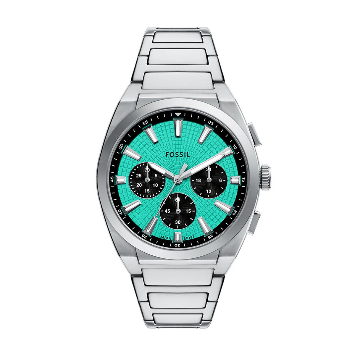 Fossil EVERETT Heren Horloge 44 mm - Zilverkleurig