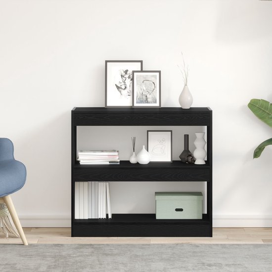 4-delige Garderobe set bewerkt hout zwart