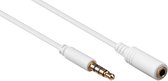 Goobay 5m 3,5mm câble audio Blanc