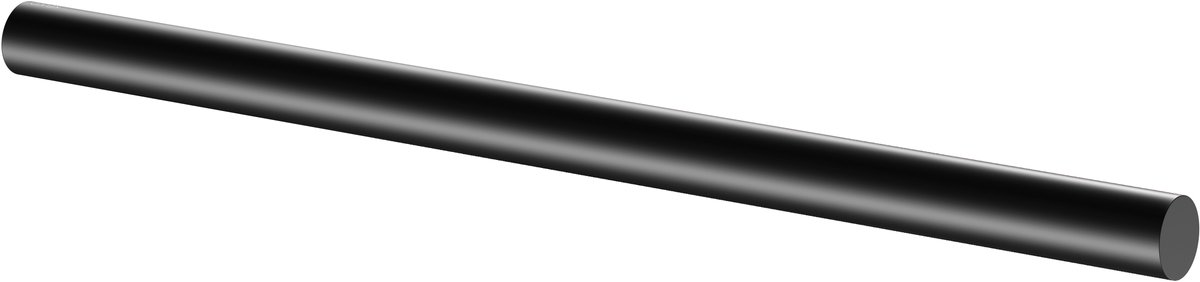 Keuco Reva - Handdoekhouder, lengte 45 cm, mat zwart 12820370000