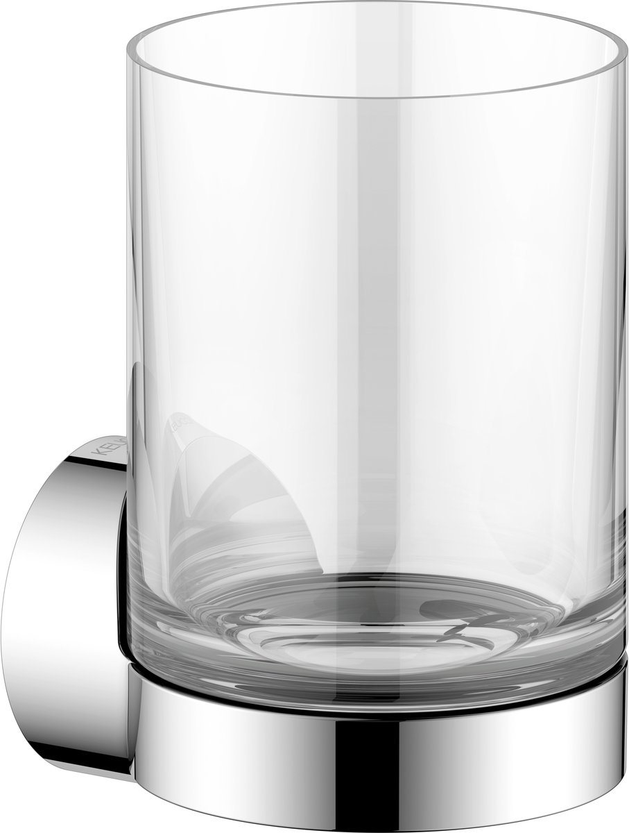 Keuco KE Glashalter Collection REVA 12850 mit Echtkristall-Glas verchr., 12850019000