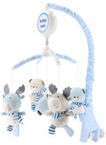 Baby Mix - Muziekmobiel - Draaicarrousel - Pluche Dieren - Melodieën - Wieg Accessoire - Baby Speelgoed - Schommelmobiel - Hoofdeinde voor Baby - Elektronische Mobiel - Kinderkamer Decor