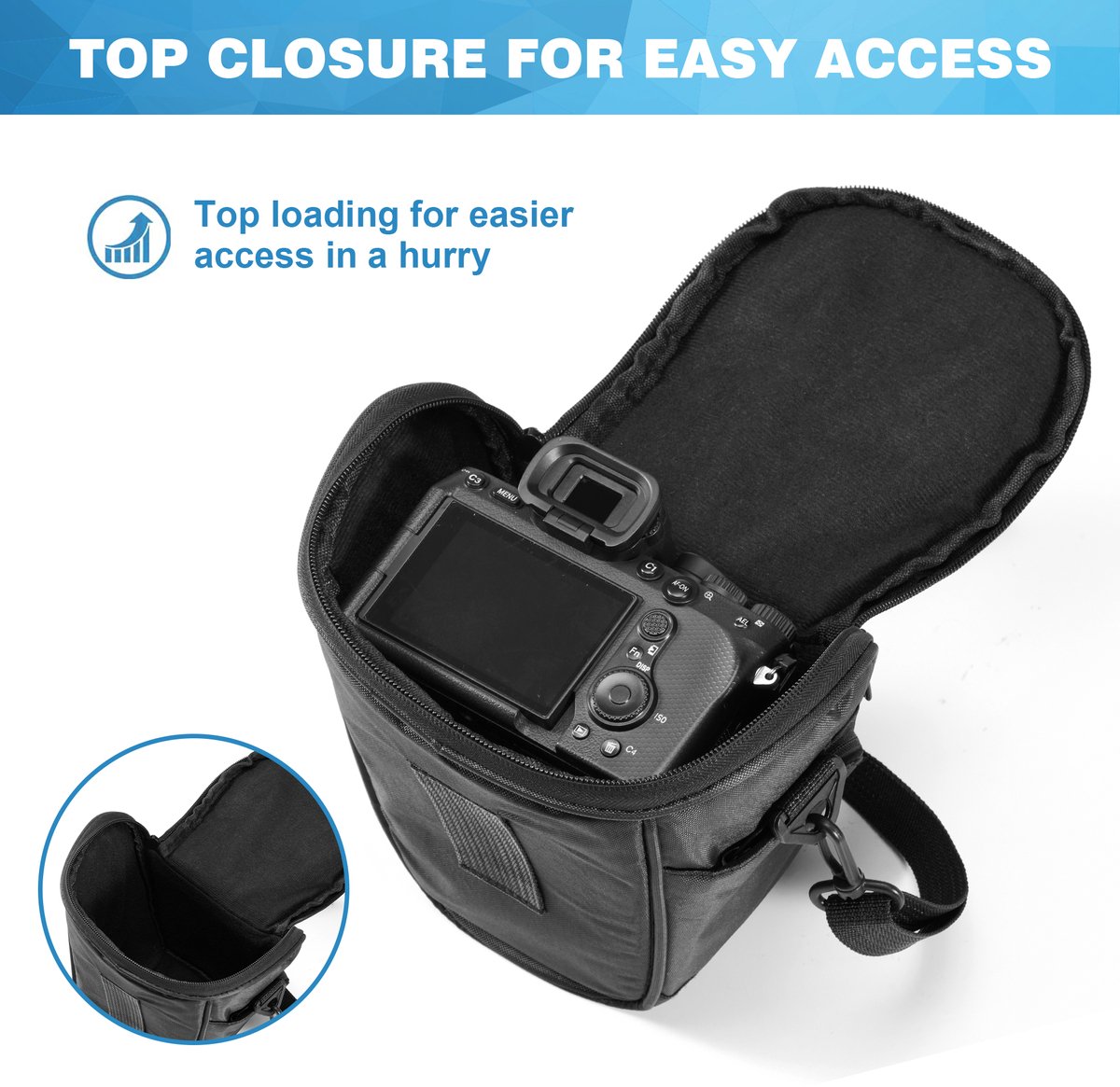 YONO Camera Bag Small zwart thumbnail 2