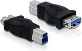 DeLOCK USB 3.0 Adapter USB 3.0-B M USB 3.0-A FM Noir