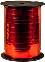 Metallic krullint rood – 5 mm × 500 m – Cadeaulint