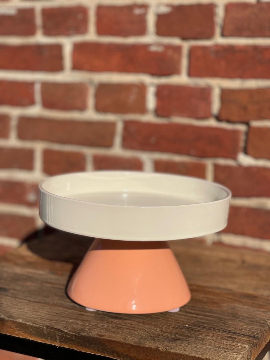 Tray wit roze 21x12,5 cm