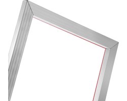 Zeefdrukset, 3 aluminium zeefdrukramen 6 x 10 inch, 8 x 12 inch, 10 x 14 inch, 110 mesh count, incl. 5 glitters, zeefdruktrekker en transparante folie voor T-shirt DIY drukprojecten