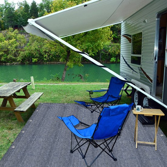 Aufun luifeltapijt, outdoor campingmat tapijt voor gemaakt van HDPE, 250x250cm van Aufun — afbeelding 4