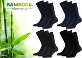 Bamboo Elements - Bamboe Sokken Heren - 12 Paar -Navy Assorti - 43 46 - Lange Sokken - Kousen Heren Sokken - Anti Zweet - Duurzaam