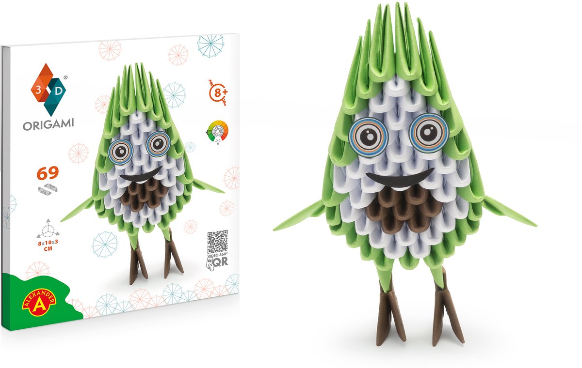 3D Model Origami Advocado- Papier