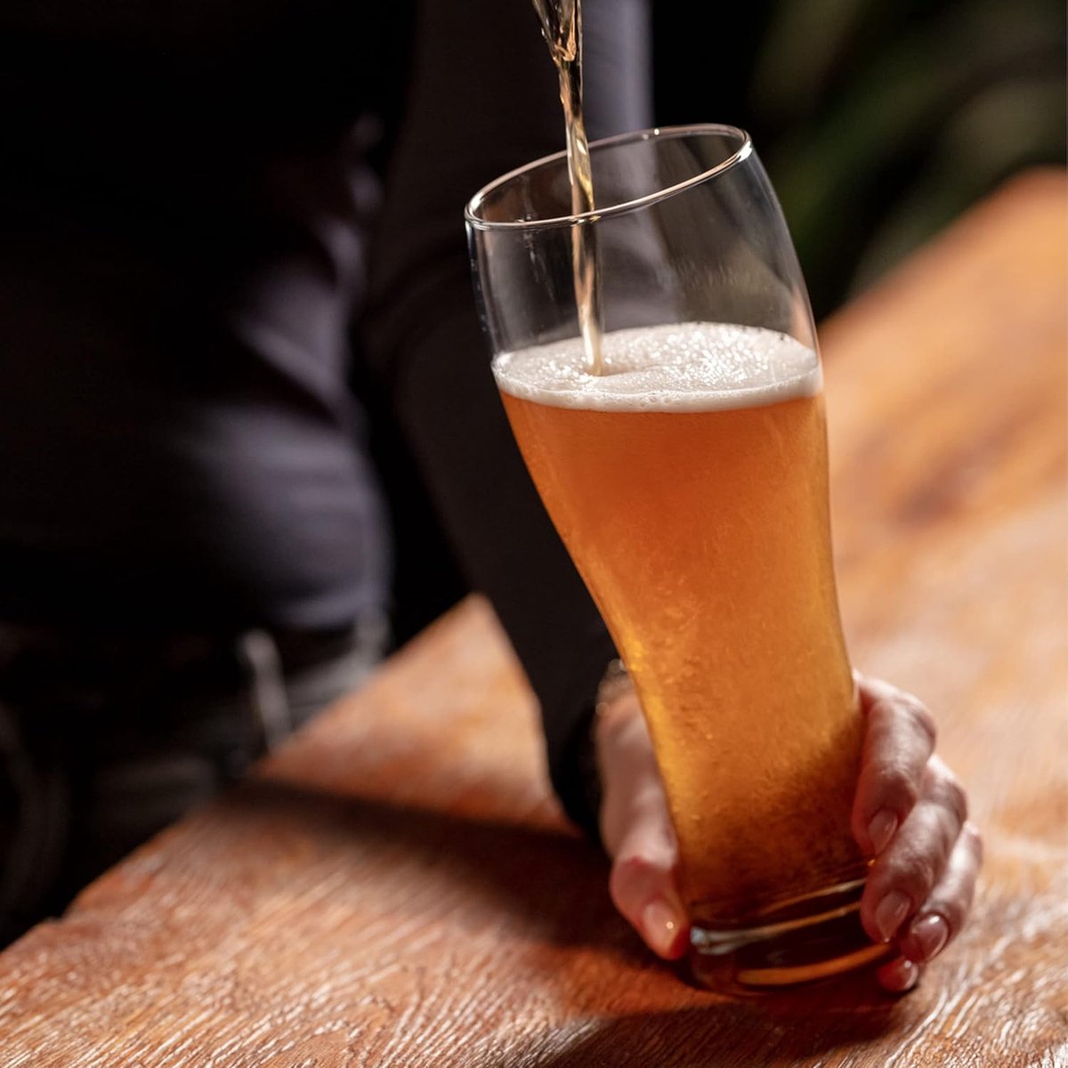KROSNO | Lange Bier Glazen | Set van 6 - 500 ml | Loodvrij kristalglas | Chill Collectie | Perfect voor Thuis, Restaurants en Feesten | Vaatwasser Veilig – foto 2