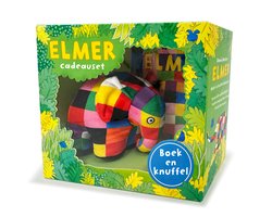 Omslag van Elmer - Elmer boek en knuffel cadeauset