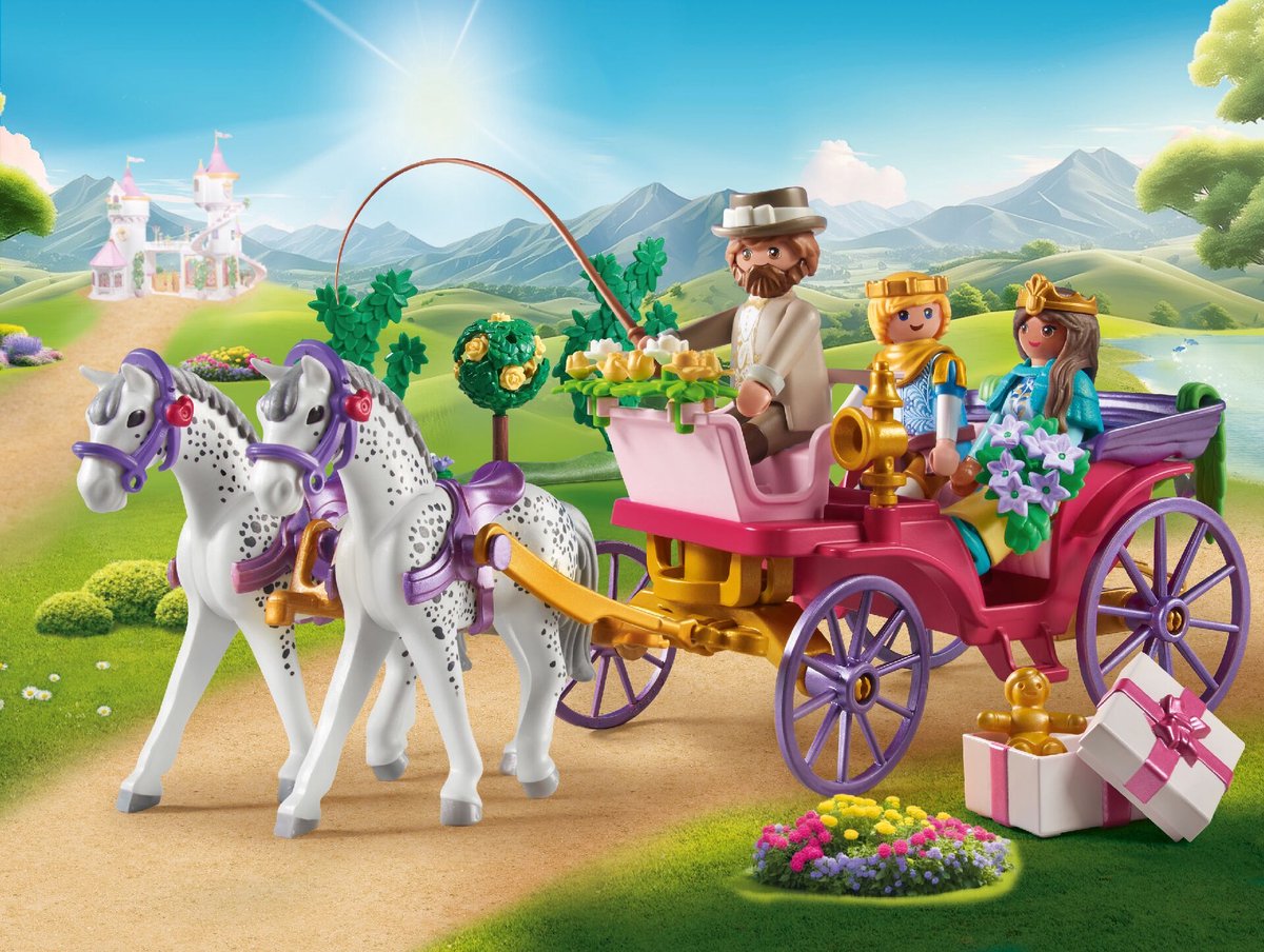 PLAYMOBIL Princess Magic Koetsrit met prins en prinses 71846 — afbeelding 4