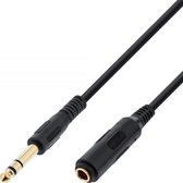 InLine 99973 audio kabel 3 m 6.35mm Zwart