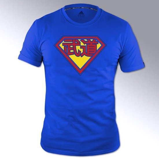Adidas budo-Superman T-shirt | Blauw (Maat: