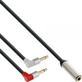 InLine Premium 3,5mm Jack vliegtuigadapter - 0,15 meter