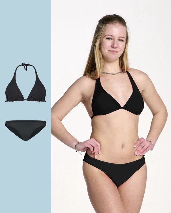 Moodies menstruatie zwemkleding tiener - bundel zwemkleding- 2 stuks - meiden - maat 164-170 (S) - zwart