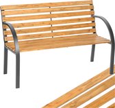 tectake® 2-zits Tuinbank weerbestendig - Tuinbank hout in landhuisstijl - Romantische balkonbank - Houten tuinbank - Tuinmeubelbanken (Michaela, 119,5x62x83)