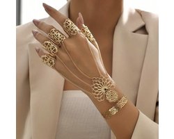 Handsieraad - handketting - statement armband - all Around Bracelet - all over bracelet - mystic armband - gecombineerde armband - bracelets - iconic - armband - armband dames - forever connected armbanden - handchain - hand chain - handketting