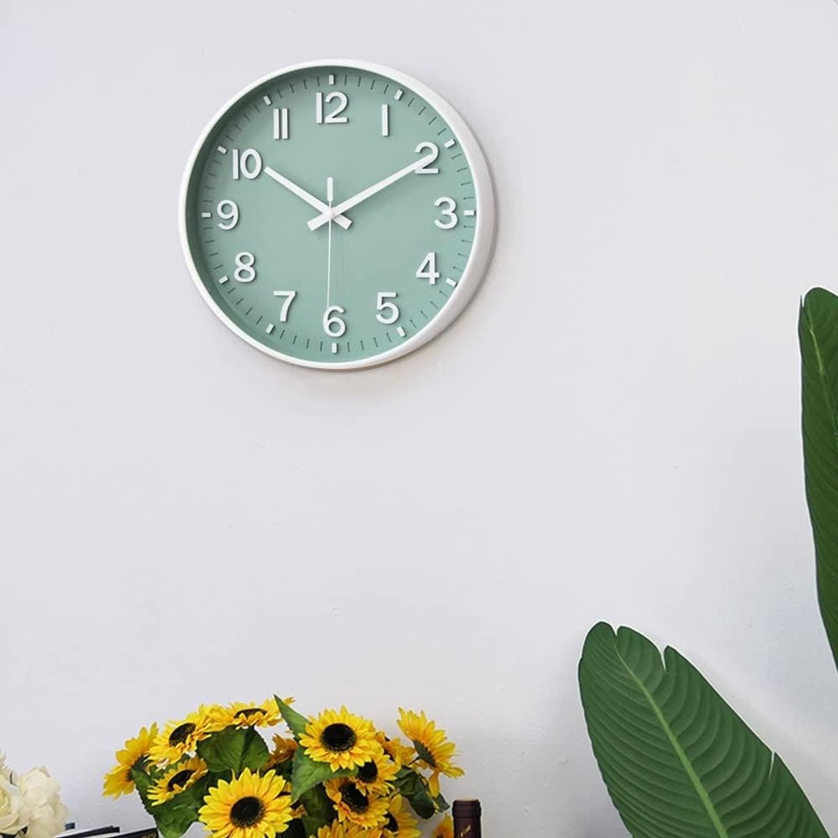 Wandklok 30 cm - Stil & Zonder Tikgeluid - Met Arabische Cijfers - Voor Thuis & Kantoor