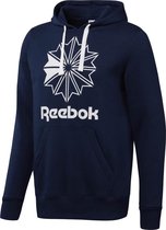 Reebok Classics Big Logo Hoodie Heren Trui - Collegiate Navy - Maat M